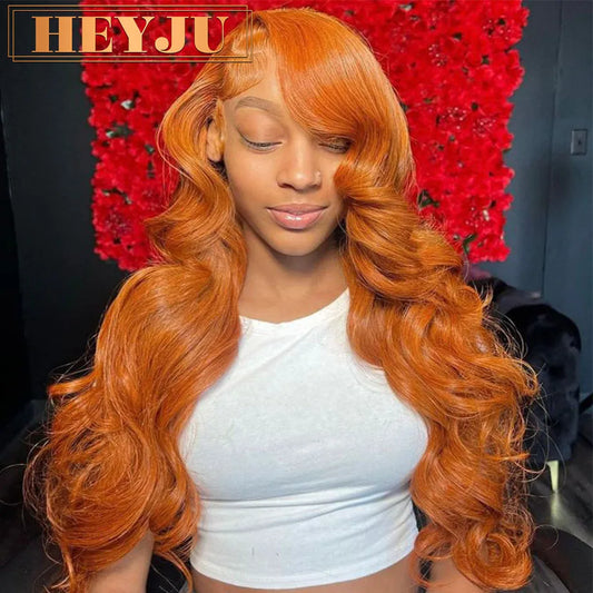 Colored Orange Ginger Lace Front Wigs bundle